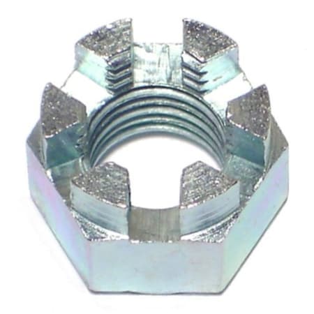Midwest Fastener 3/8"-24 Zinc Plated Steel Fine Thread Castle Hex Nuts 1 12PK 60903